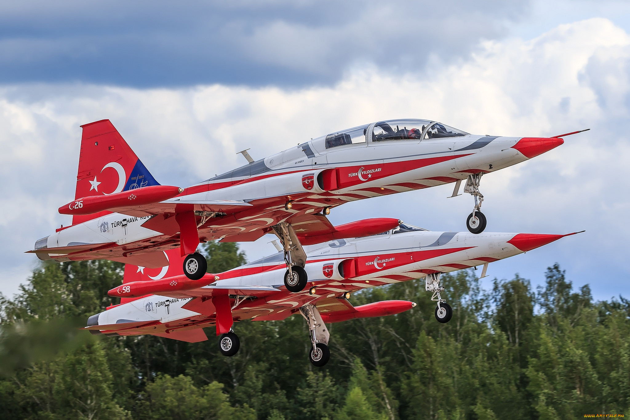 nf-5a and nf-5b freedom fighter,  aerobatic team turkish stars, ,  , 